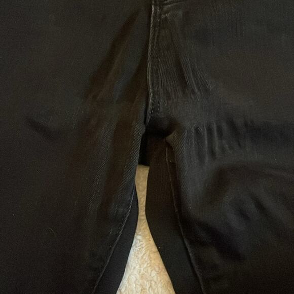 Frame Skinny Jeans Le Skinny De Jeanne Black Frayed Hem Modal Blend 29x28.5 Soft - Picture 4 of 7